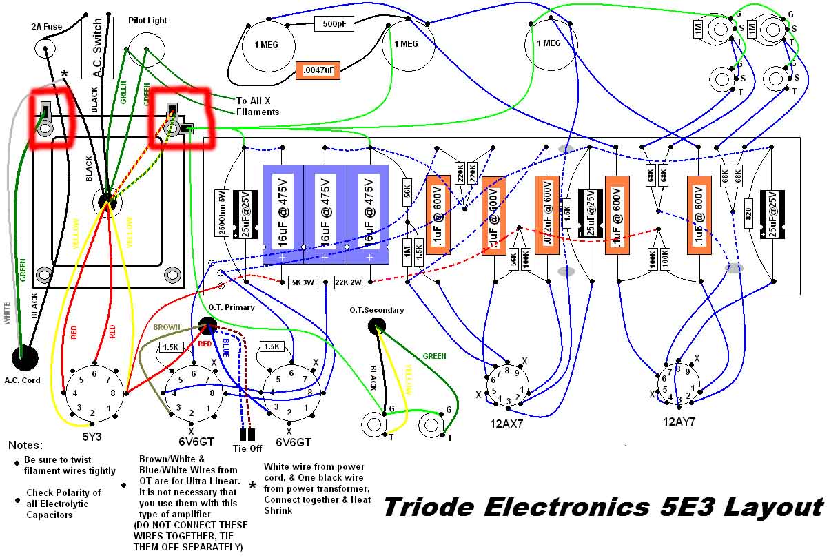 Wiring Question On 5e3 Layout I'm Working On.