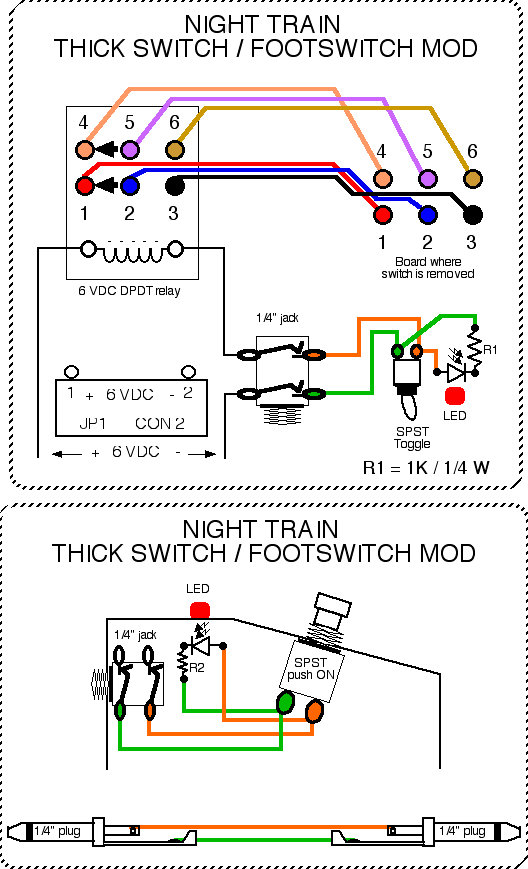 Relay Wiring For Vox Night Train Mod Music Electronics Forum