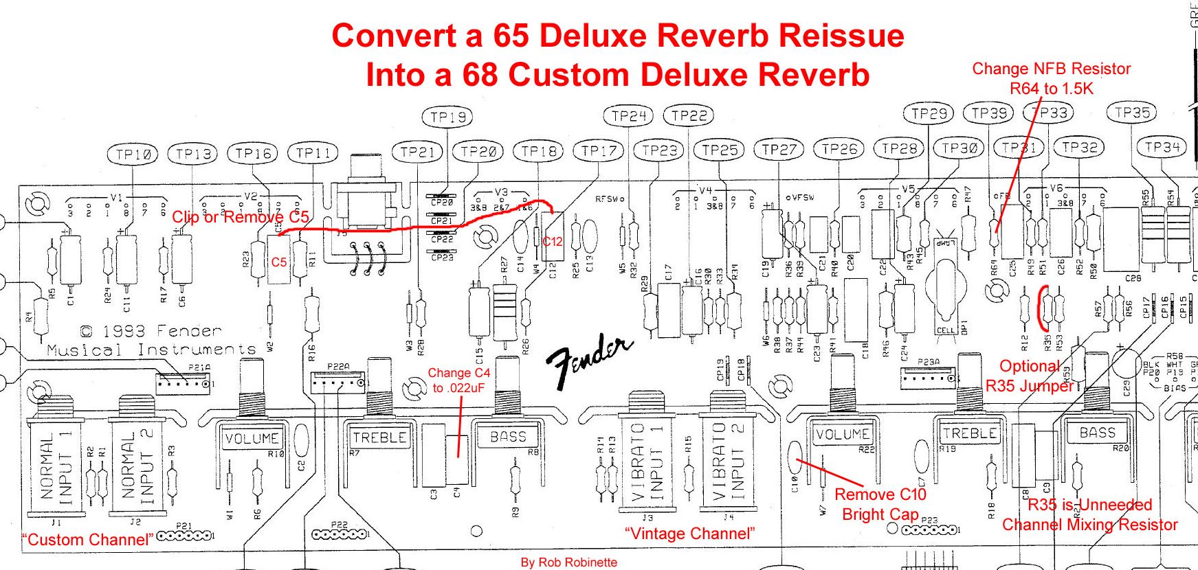 Схема fender twin reverb