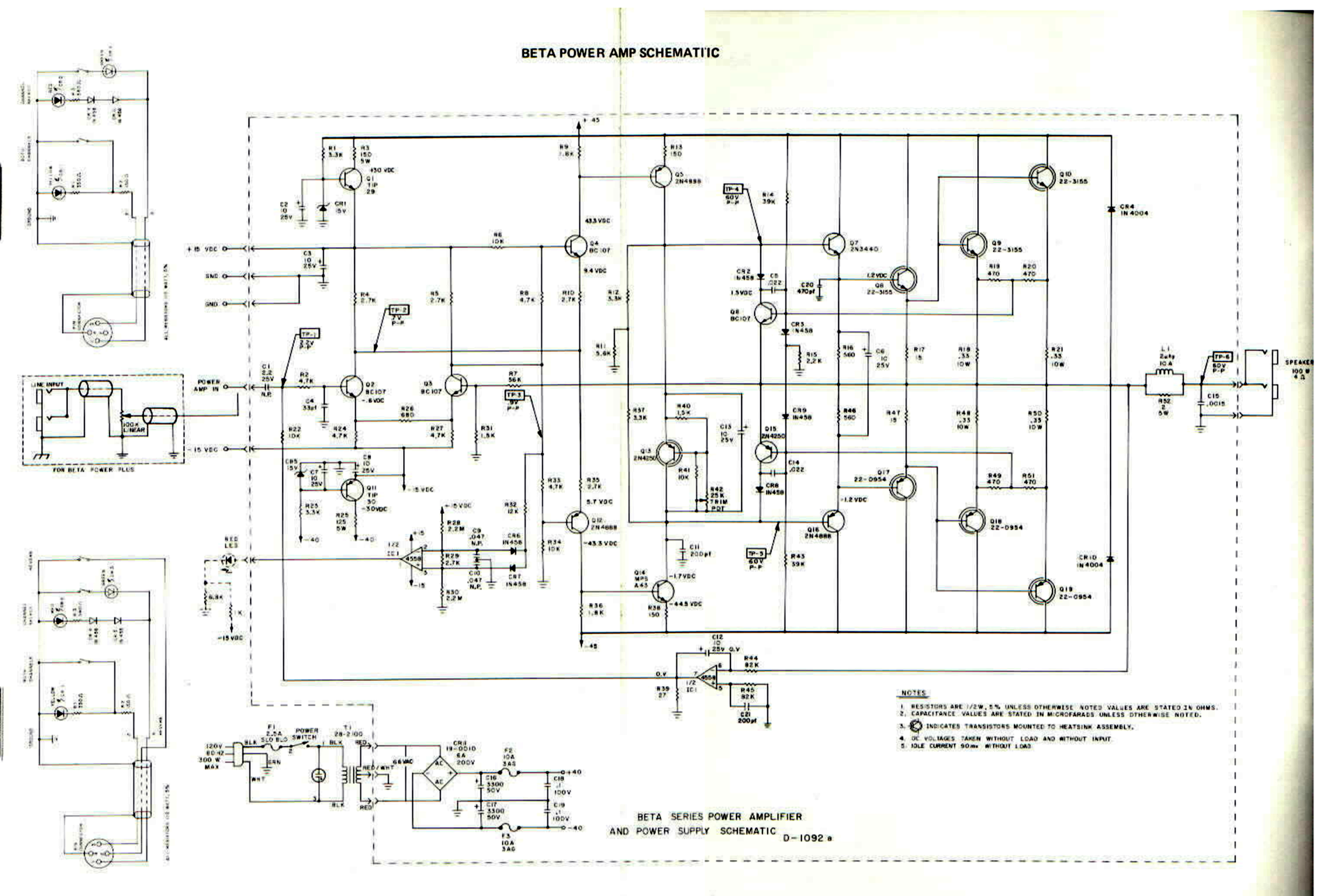 Sunn Beta Lead/Bass - managing heat of transistors in voltage ...