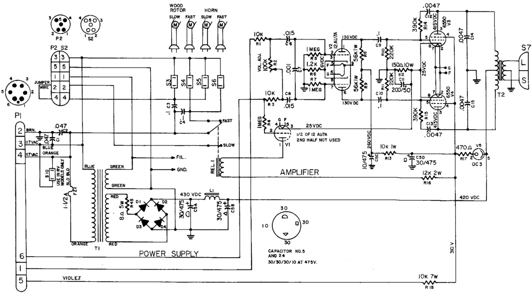 Click image for larger version  Name:	Leslie-122 schematic- amp only.jpg Views:	0 Size:	196.4 KB ID:	966096