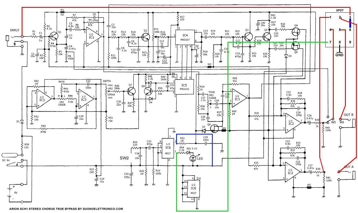 Help with Arion SCH-1 Chorus/Vibe Mod - Music Electronics Forum