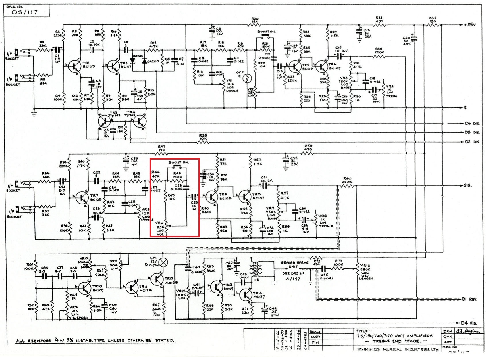 Схема vox ac30