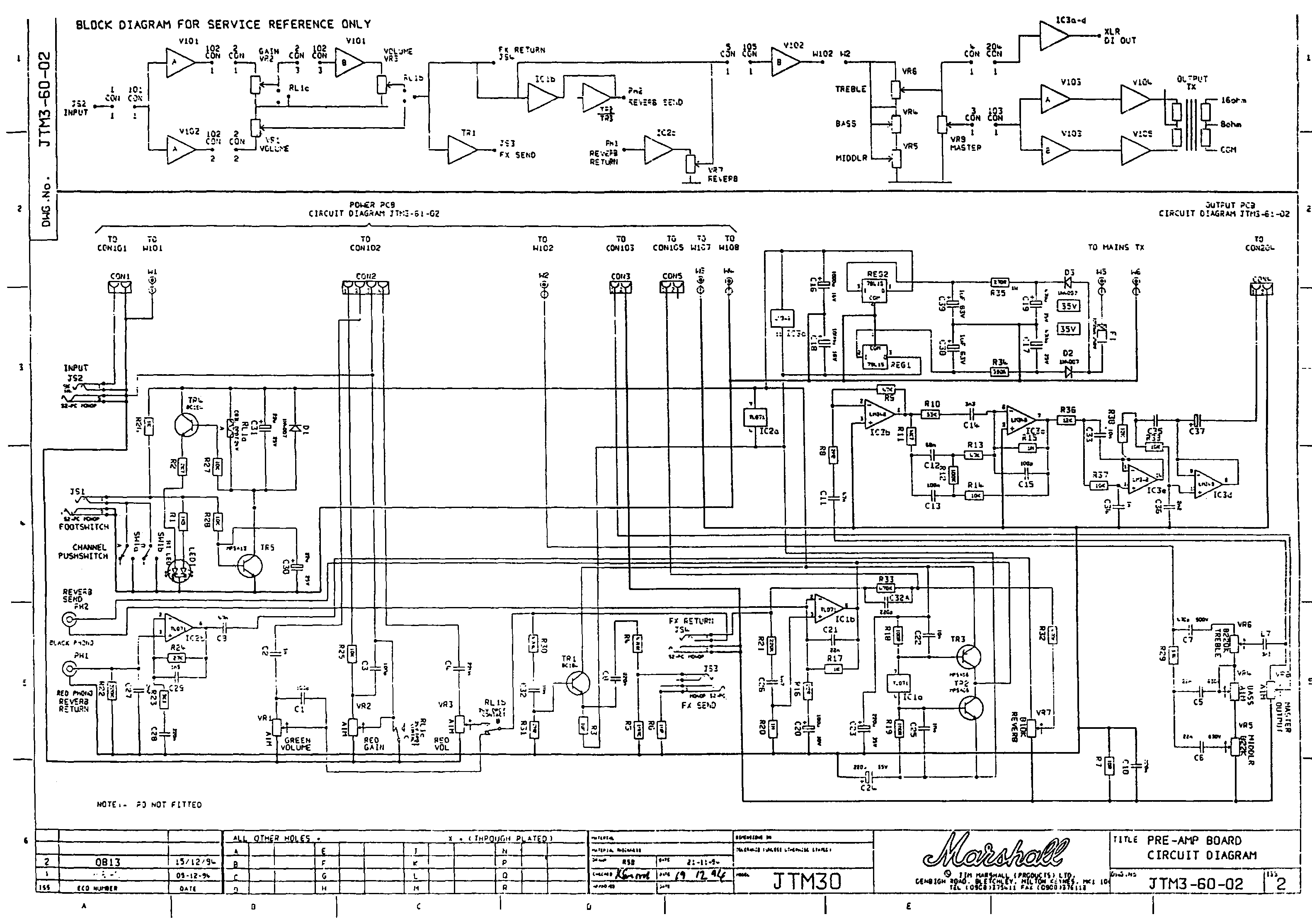 Marshall Jtm 30 Schematic Largest Collection 