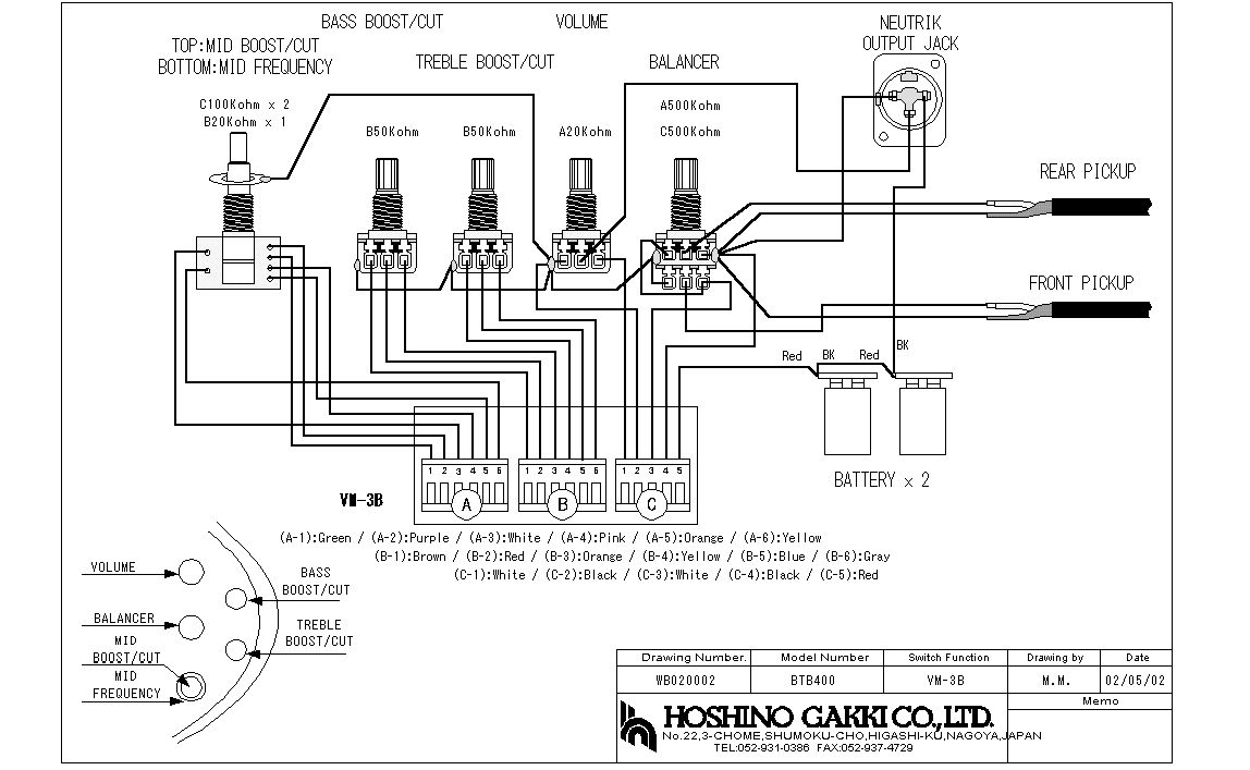 Ibanez Active Bass Wiring Diagram from music-electronics-forum.com