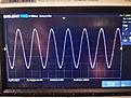 Input signal at PI; 3,58Vrms before onset of clipping at output